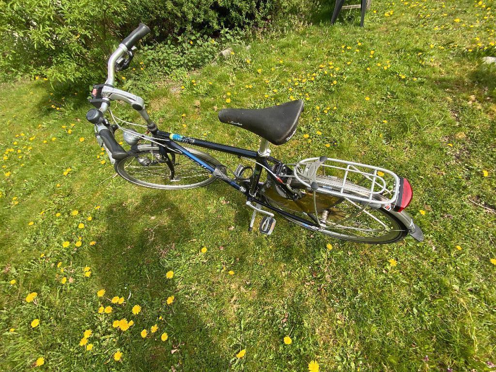 Heren Gazelle Medeo tourfiets, Fietsen en Brommers, Fietsen | Heren | Herenfietsen, Gebruikt, Velgrem, Versnellingen, Ophalen of Verzenden