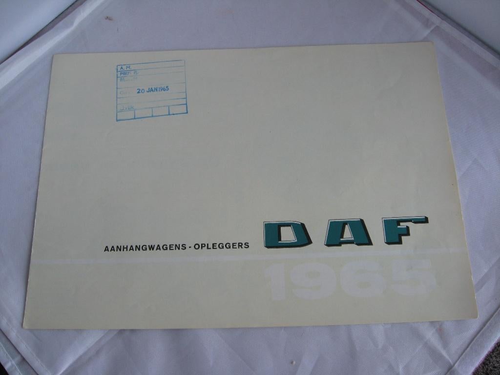 Daf vrachtwagen folder 1965 A4, Boeken, Ophalen of Verzenden, Zo goed als nieuw, Overige merken