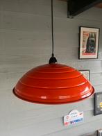 Grote vintage space age oranje aluminium hanglamp, Huis en Inrichting, Gebruikt, Oranje space age jaren 70 vintage retro, Ophalen of Verzenden