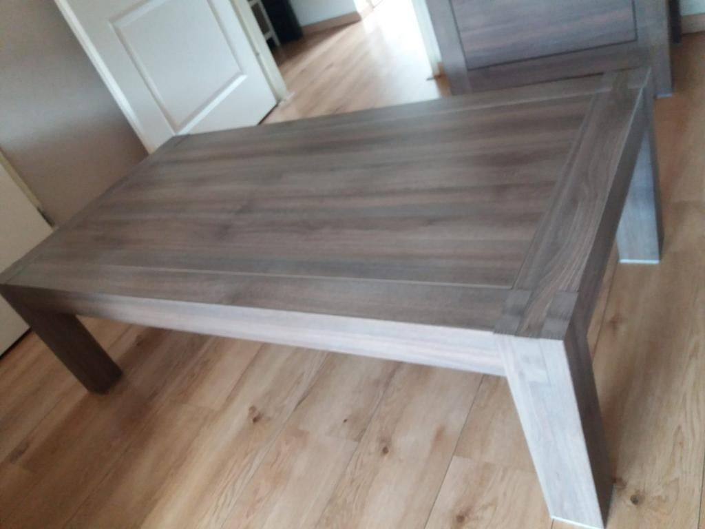 SALONTAFEL HPL TAUPE L 135 B 70 H 40, Huis en Inrichting, Tafels | Salontafels, Ophalen, 100 tot 150 cm, 50 tot 100 cm, Minder dan 50 cm