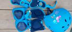 Kinderhelm en beschermers set - Blauw (Maat S), Gebruikt, Wely, Jongen of Meisje, Ophalen