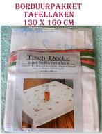 Borduurpakket Tafellaken 130 x 160 cm, Ophalen of Verzenden, Nieuw, Handborduren, Borduurpakket