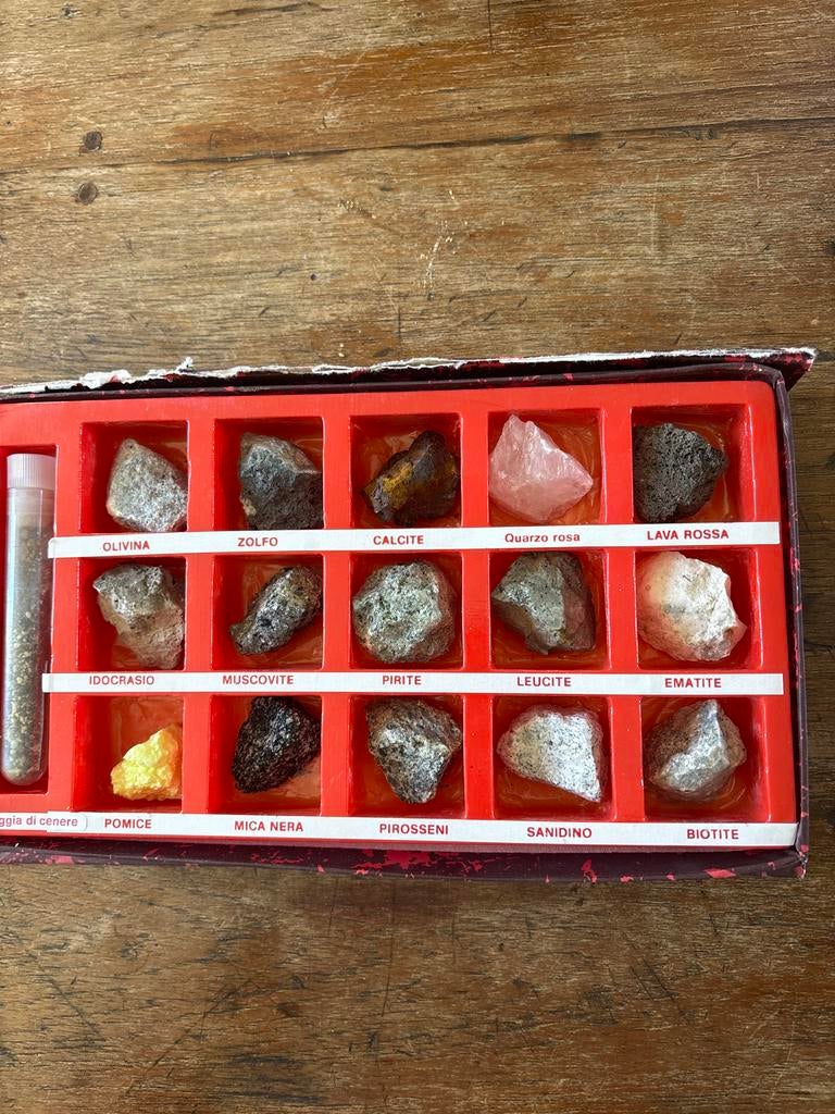 Vintage Mineralen Collectie - Educatieve Set, Verzamelen, Ophalen, Mineraal