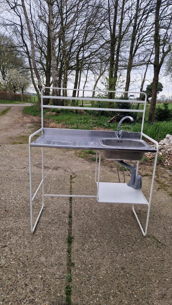 Spoelbak incl kraan, Huis en Inrichting, Keuken | Keukenelementen, Ophalen, Gebruikt, Minder dan 100 cm, 50 tot 75 cm