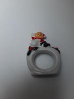 Servetring (steen/keramiek) met kerstmannetje., Diversen, Ophalen of Verzenden, Nieuw