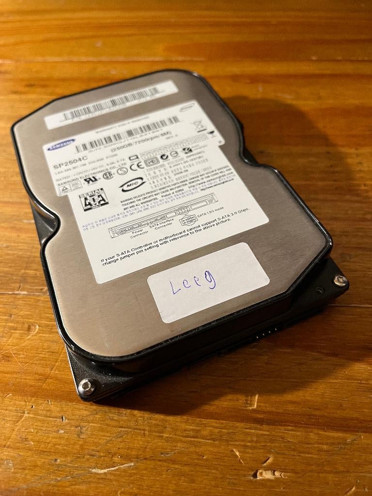 Samsung 250GB - model SP2504C, Ophalen, Intern, Gebruikt, Samsung