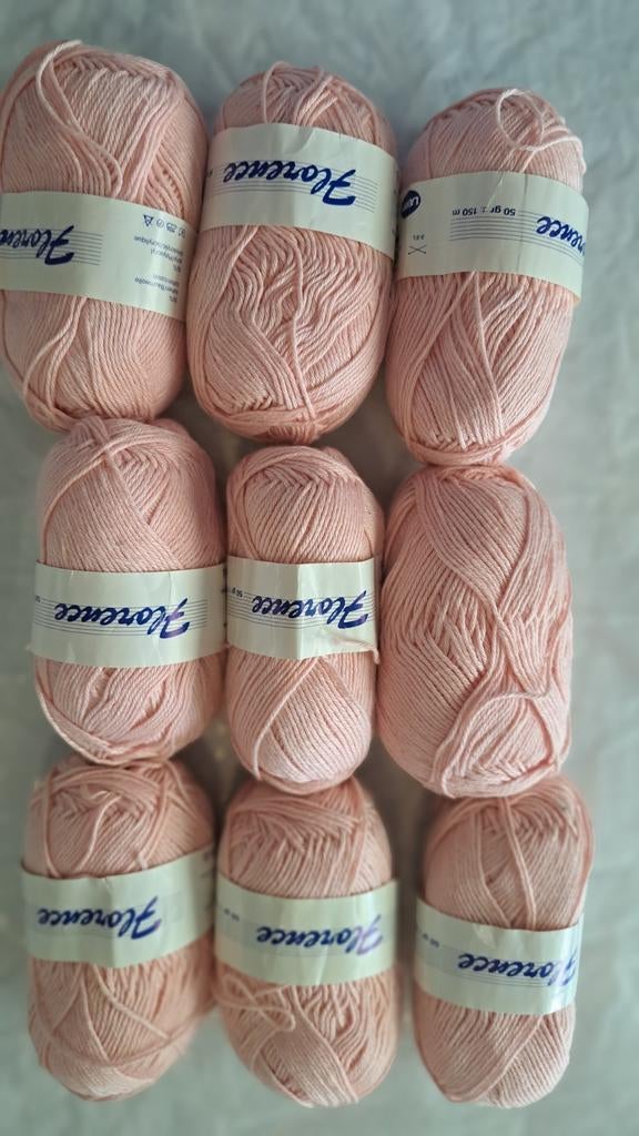 Flammé garen van Lammy - 9 bollen Zalmroze, Hobby en Vrije tijd, Breien en Haken, Ophalen of Verzenden, Nieuw, Breien of Haken