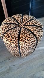 Poef panterprint, Ophalen, Minder dan 50 cm, Rond, Minder dan 50 cm