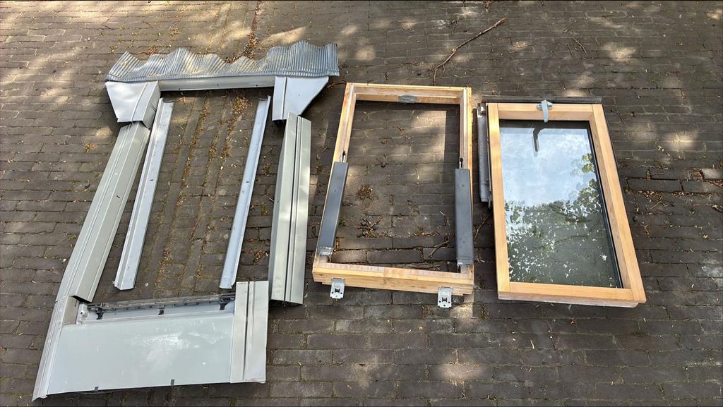 Dakraam met kozijn 90x45 cm, Ophalen, Gebruikt, Minder dan 80 cm, 80 tot 120 cm