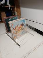 Vintage LP Rek Plexiglas Chroom - 6 Vakken, 60cm Breed, Ophalen of Verzenden, Gebruikt, Kunststof