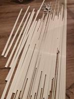 verzwaringsprofielen, baleinen, ophangsysteem vouwgordijnen, Ophalen