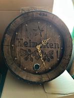 Heineken vatbodem klok jaren ‘80, Verzamelen, Biermerken, Ophalen, Nieuw, Reclamebord, Plaat of Schild, Heineken