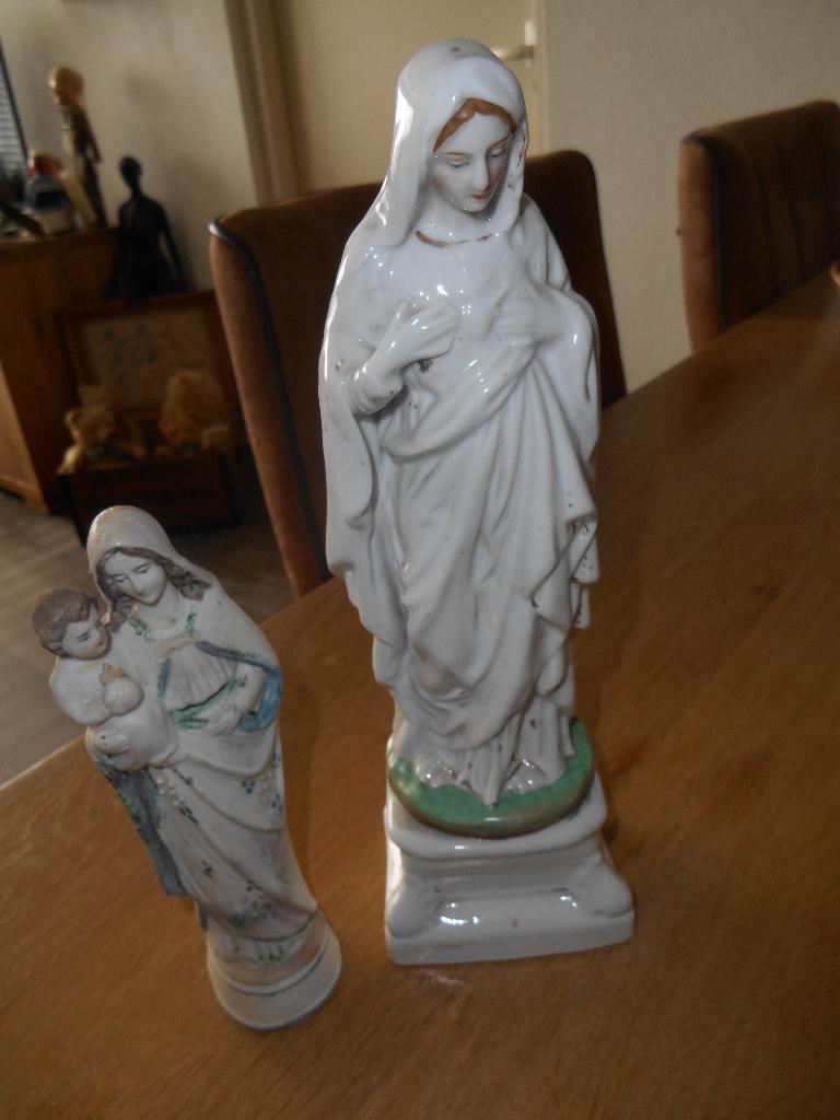 antieke maria beeldjes grote 24 cm, Ophalen of Verzenden