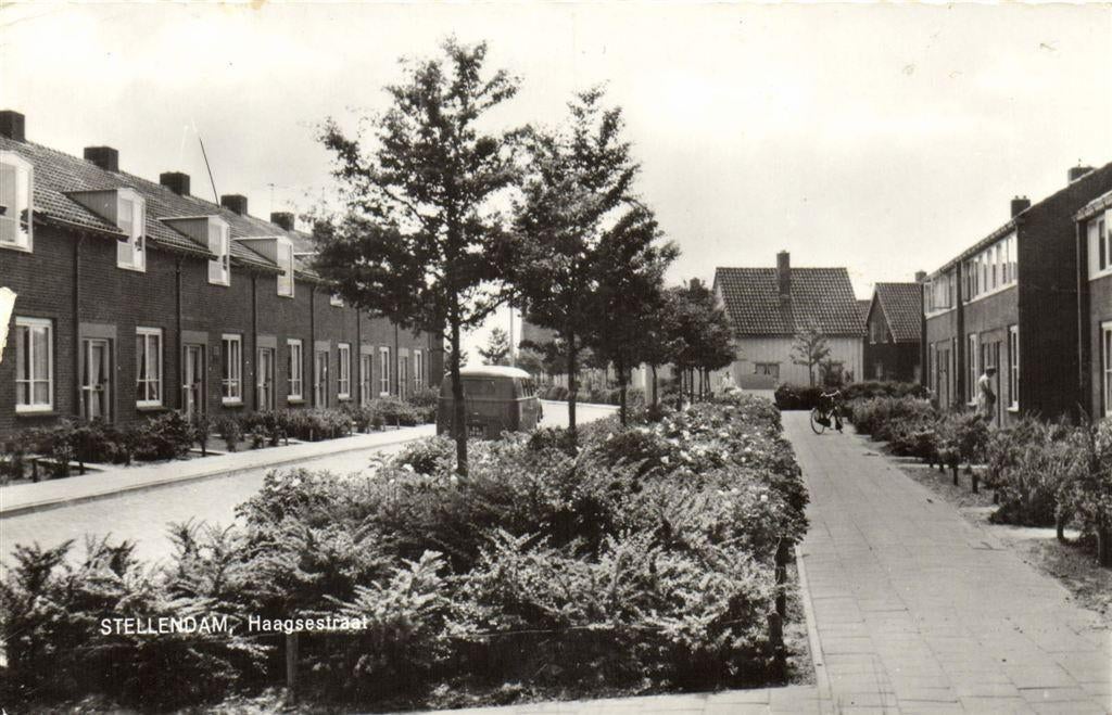 Stellendam, Haagsestraat - gelopen, Verzamelen, Ansichtkaarten | Nederland, Ophalen of Verzenden, Voor 1920, Gelopen, Friesland