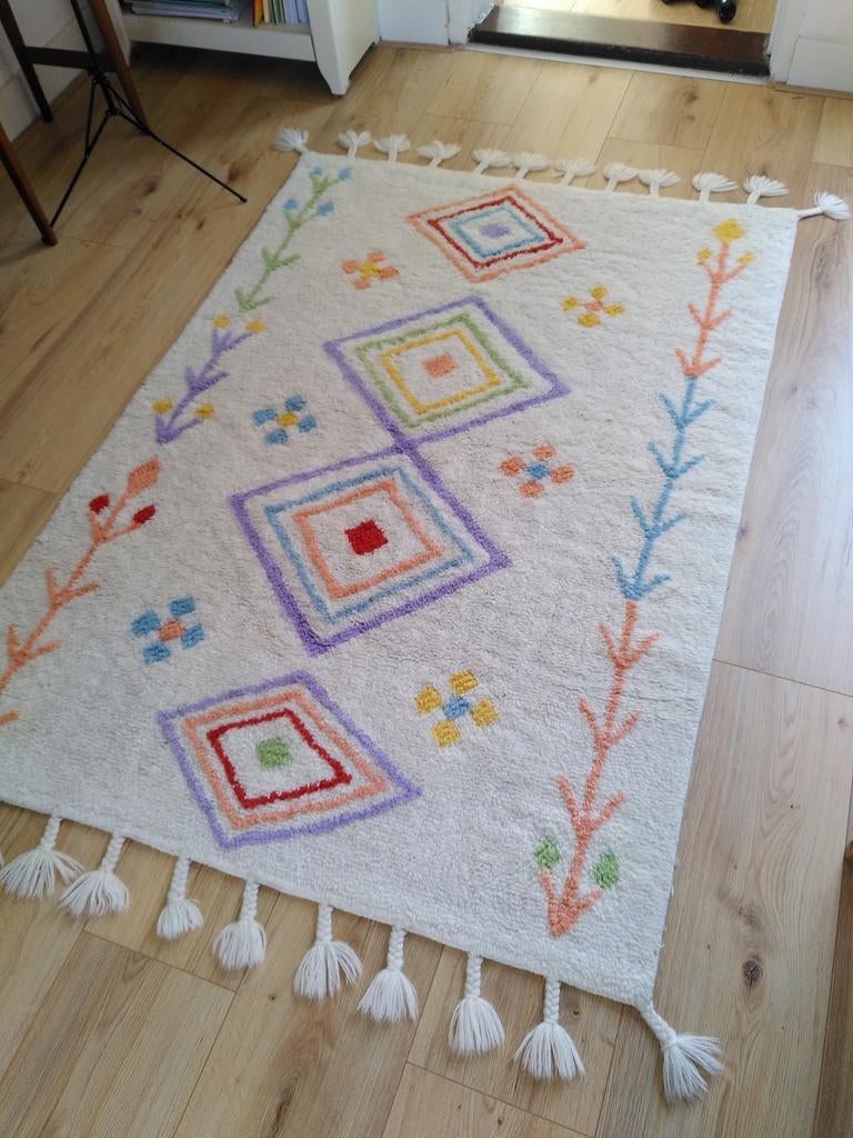 Wollen vloerkleed Malika van Benuta 120 x 170 cm, 100 tot 150 cm, Ophalen of Verzenden, Zo goed als nieuw, 150 tot 200 cm