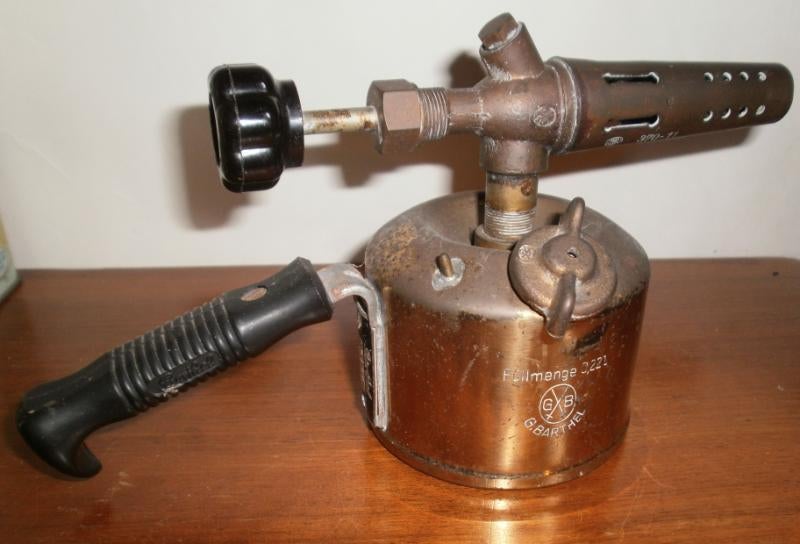 2 Antieke koperen benzine branders, Antiek en Kunst, Ophalen of Verzenden