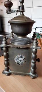 Antieke koperen koffiemolen - Handmatig, Ophalen of Verzenden