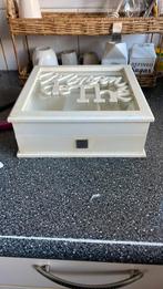 Riviera Maison Theedoos 9 vaks, Huis en Inrichting, Woonaccessoires | Kisten, Ophalen, Zo goed als nieuw, 50 tot 100 cm, Minder dan 50 cm