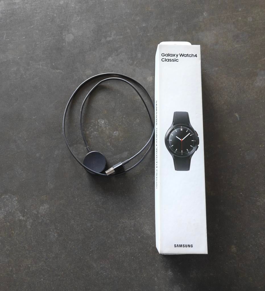 Samsung Galaxy Watch 4 classic, Ophalen of Verzenden, Zwart, Android