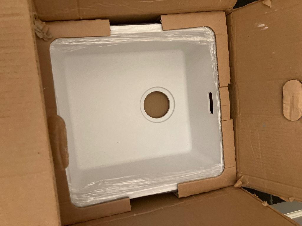 Franke spoelbak wit natuursteen fragranite, Huis en Inrichting, Ophalen, Minder dan 50 cm, Wit, Nieuw