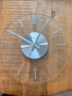 Nextime wandklok doorzichtig, Huis en Inrichting, Woonaccessoires | Klokken, Ophalen, Zo goed als nieuw, Analoog, Wandklok