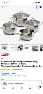 BK excellent pannenset, Ophalen of Verzenden, Nieuw, Rvs, Pannenset