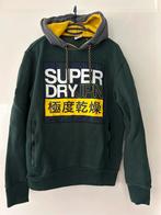 Superdry Hoodie - Donkergroen met Gele Details maat M, Ophalen of Verzenden, Gedragen, Maat 48/50 (M)