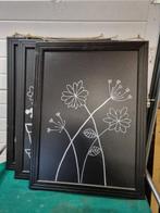 krijtborden groot drie stuks in lijst, Ophalen of Verzenden, 'T Olde Gre-j, Info@toldegrej.nl, Endepoelstraat 20f Didam