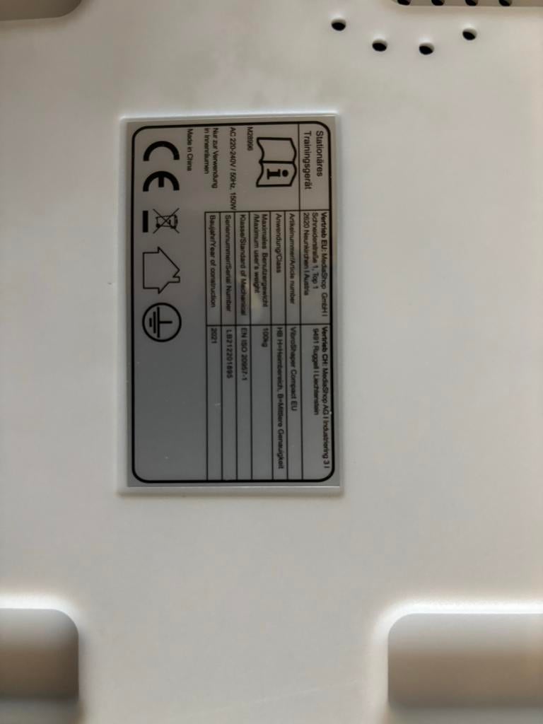 Vibroshaper Compact trilplaat, Ophalen, Nieuw, Overige typen