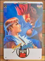 STREET FIGHTER ALPHA 2 | Metalen Bord Poster Retro Arcade, Vechten, 1 speler, Nieuw, Ophalen of Verzenden