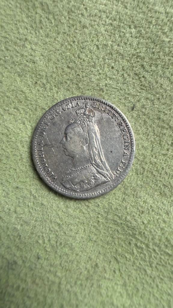 Victoria Jubilee Threepence 1890 Silver, Verzenden, Overige landen