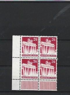 Duitse post misdruk blokje van 4 postfris, Postzegels en Munten, Postzegels | Europa | Duitsland, Ophalen of Verzenden, Overige periodes