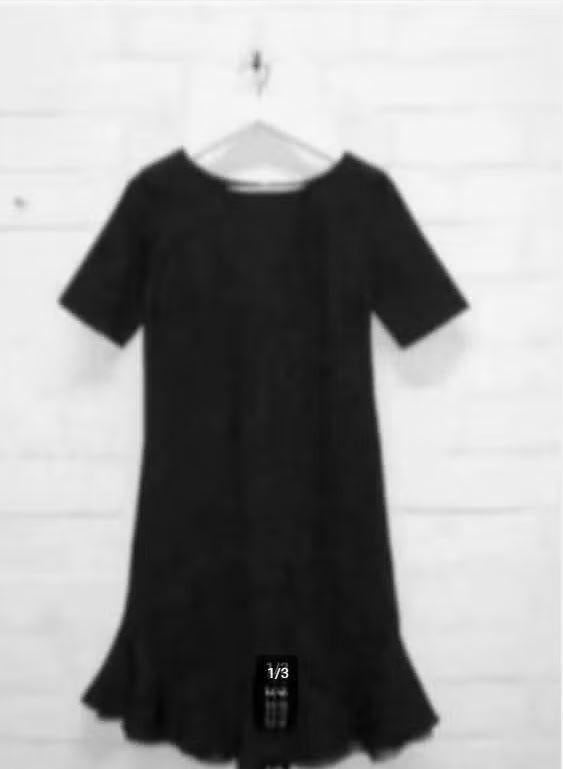 Twinset - Mooie Jurk met ruffle rand maat S - Nieuw TWIN SET, Twinset, Zwart, Nieuw, Ophalen of Verzenden