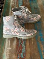 Stoere schoenen met bloemenprint maat 39, Ophalen of Verzenden, Zo goed als nieuw, Blauw