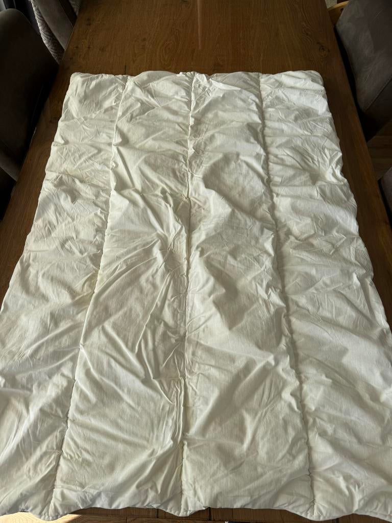 Kinderdekbed 120x150 – Wit – Fris & Zacht, Huis en Inrichting, Slaapkamer | Beddengoed, Gebruikt, Overige maten, Wit, Ophalen of Verzenden