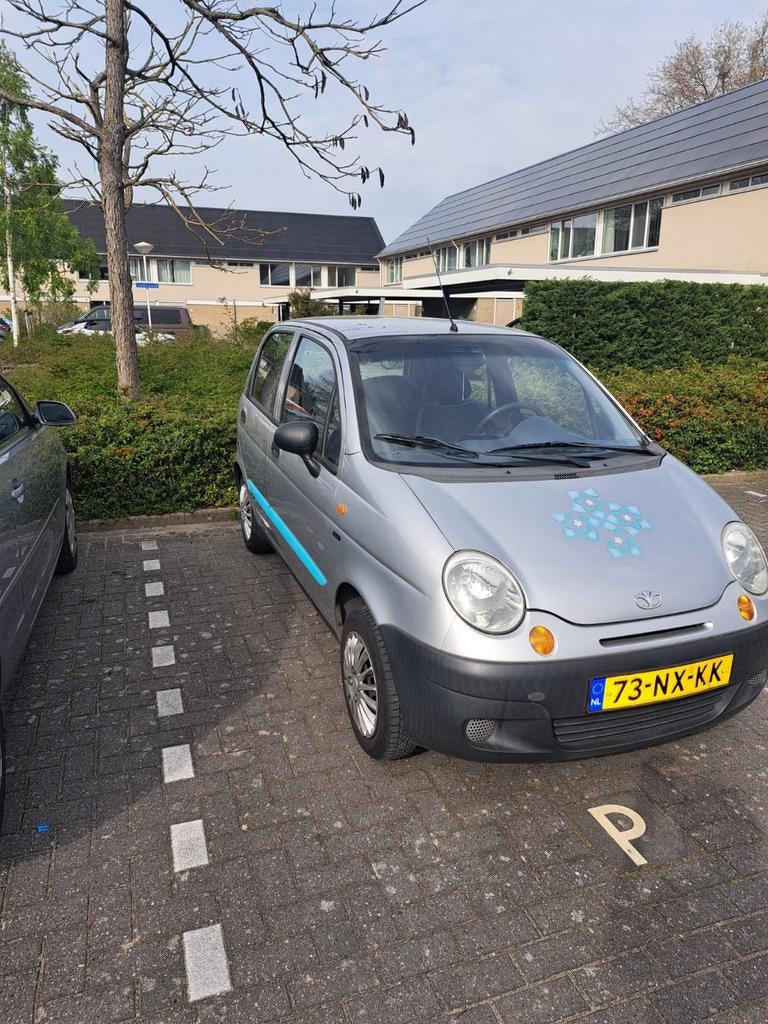 Daewoo Matiz 0.8 2004 Grijs, Auto's, Daewoo, Voorwielaandrijving, Stof, Matiz, Origineel Nederlands