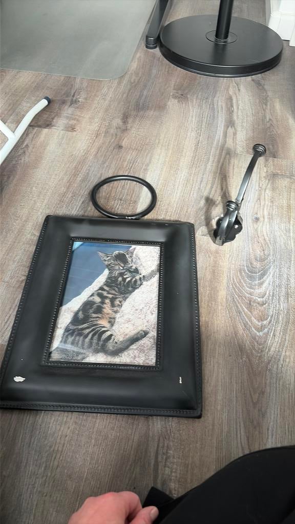 Riviera maison fotlijst met ophanghaak, Ophalen of Verzenden, Zo goed als nieuw, Metaal of Aluminium, Minder dan 50 cm