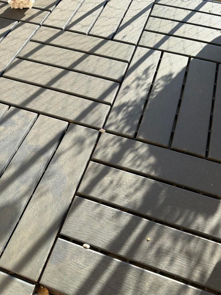 Ikea vlonder tegels - 32 stuks, Tuin en Terras, Terrasdelen en Vlonders, Ophalen, Gebruikt, Composiet