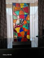 Kleurrijk Glasobject op Draaibare Voet - 50cm Hoog, Ophalen of Verzenden