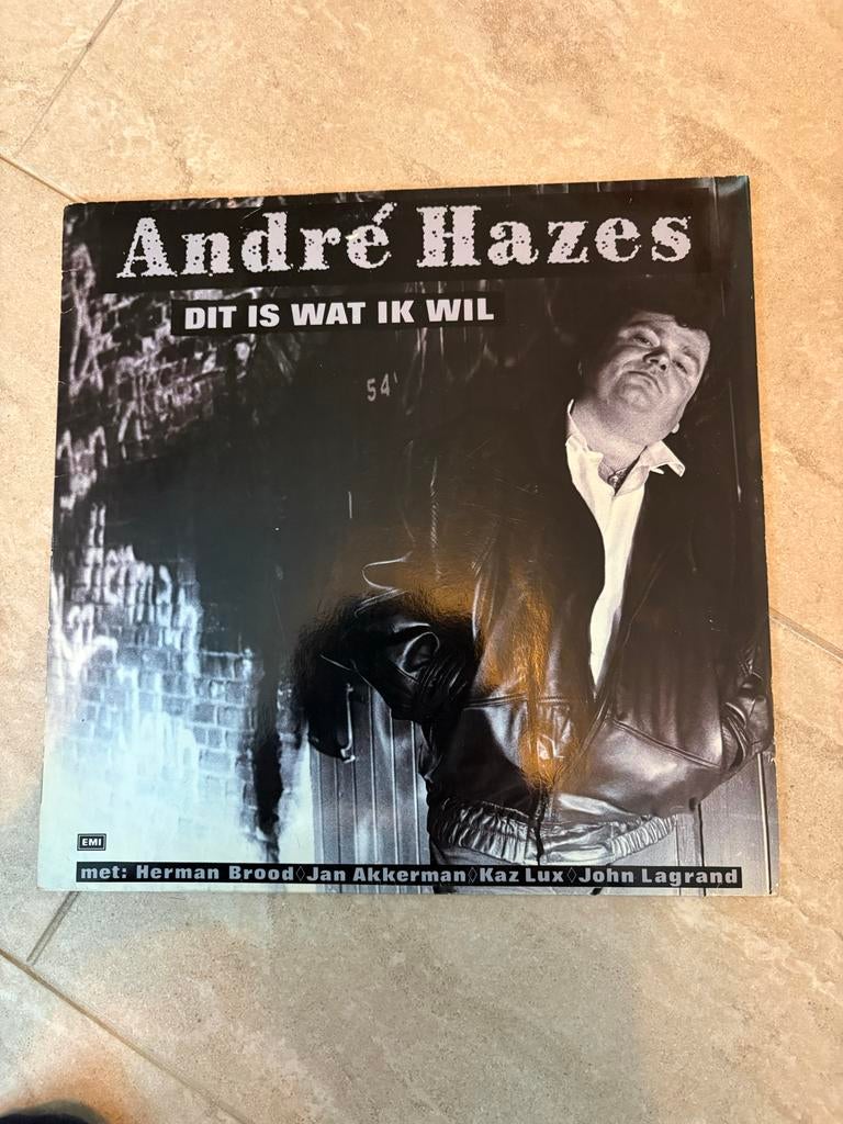 André Hazes - Dit Is Wat Ik Wil vinyl, Ophalen of Verzenden, Zo goed als nieuw, 12 inch, Levenslied of Smartlap
