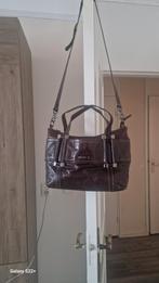 Claudio Ferrici hand/schoudertas leer bruin, Ophalen of Verzenden, Zo goed als nieuw, Bruin, Schoudertasje