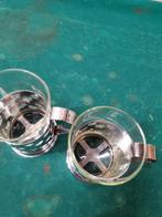 theeglazen met metalen greep, Ophalen of Verzenden, 'T Olde Gre-j, Info@toldegrej.nl, Endepoelstraat 20f Didam