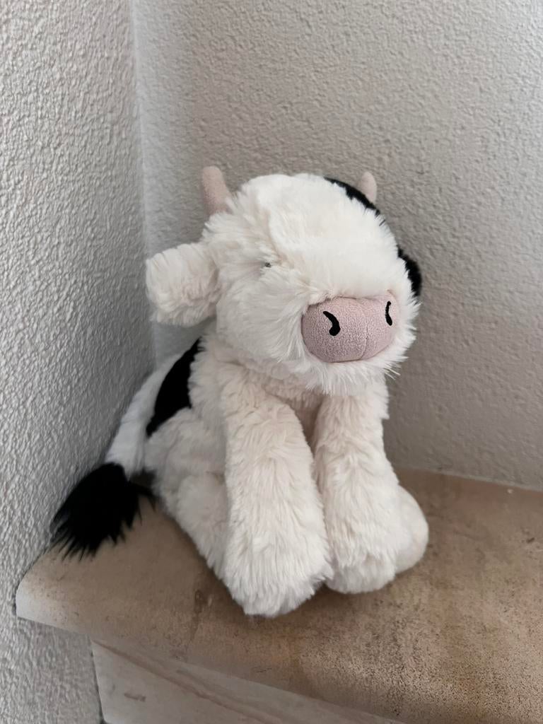 Jellycat smudge koe, Kinderen en Baby's, Speelgoed | Knuffels en Pluche, Ophalen of Verzenden, Zo goed als nieuw, Koe