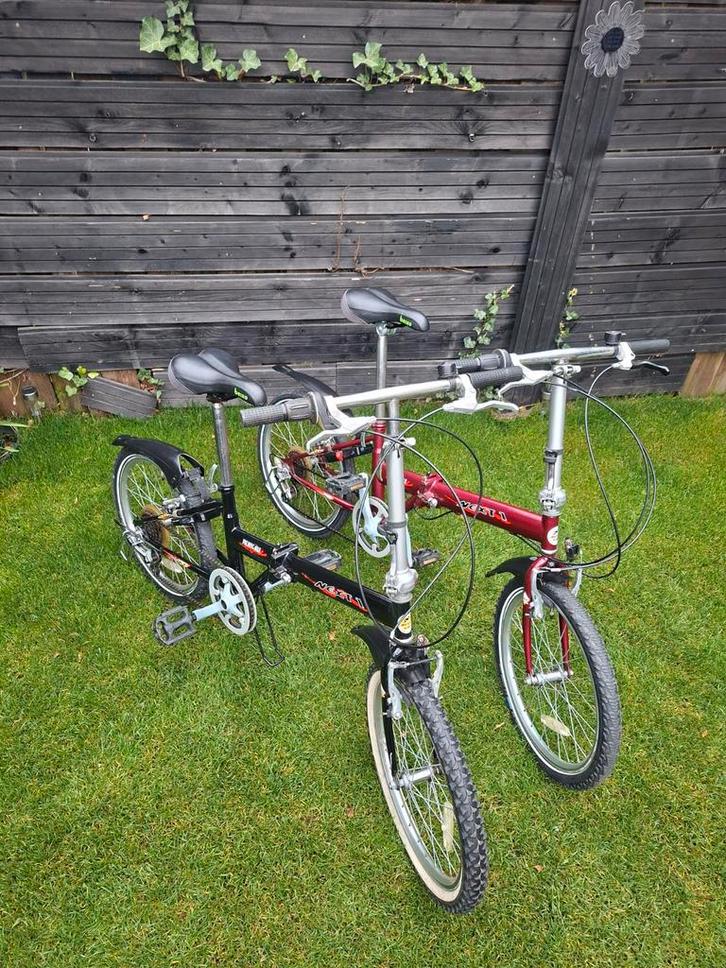 2 VOUWFIETSEN MET 5 VERSNELLINGEN SAMEN 175,-, Fietsen en Brommers, Fietsen | Vouwfietsen, Gebruikt, 20 inch of meer, Totaal opvouwbaar