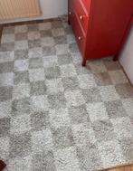 Vloerkleed issy 160x230 geblokt creme beige, Ophalen, Zo goed als nieuw, Crème, Rechthoekig