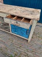 Oude/brocante werkbank, Ophalen, Gebruikt, 110 cm of meer, Minder dan 60 cm