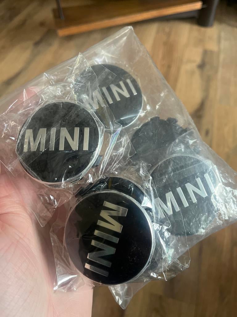 7x Mini Naafdop 56mm Nieuw - Velgdoppen Mini Cooper, Auto diversen, Ophalen, Nieuw