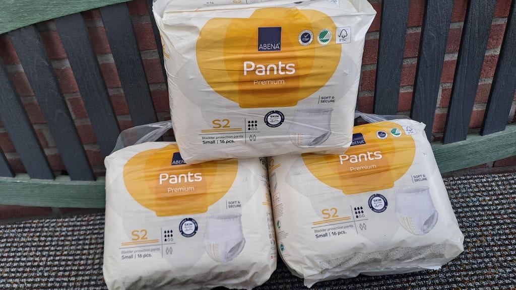 3x 16 Abena pants Premium s2 small incontinentie, Diversen, Verpleegmiddelen, Abena, Onbekend, Nieuw, Ophalen of Verzenden