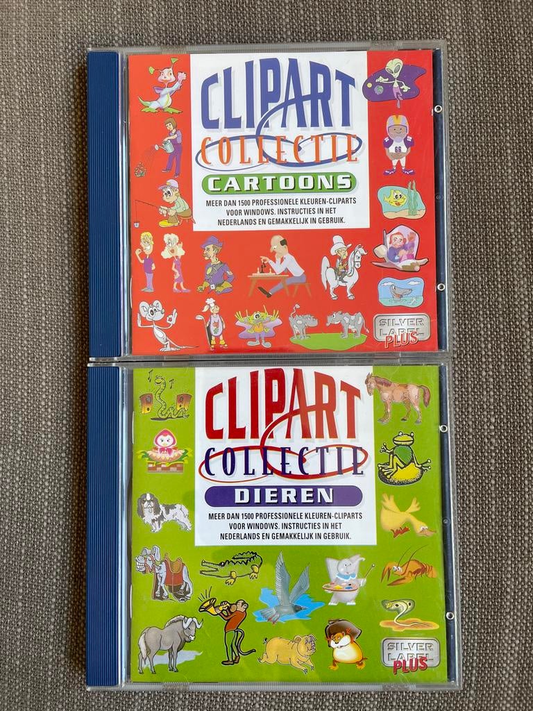 Clipart Collectie: Cartoons & Dieren (Windows CD-ROM), Ophalen of Verzenden, Zo goed als nieuw, Windows
