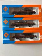 Roco H0 4378C set van 3 rongenwagons, wisselstroom, Wisselstroom, Ophalen of Verzenden, Roco, Nieuw